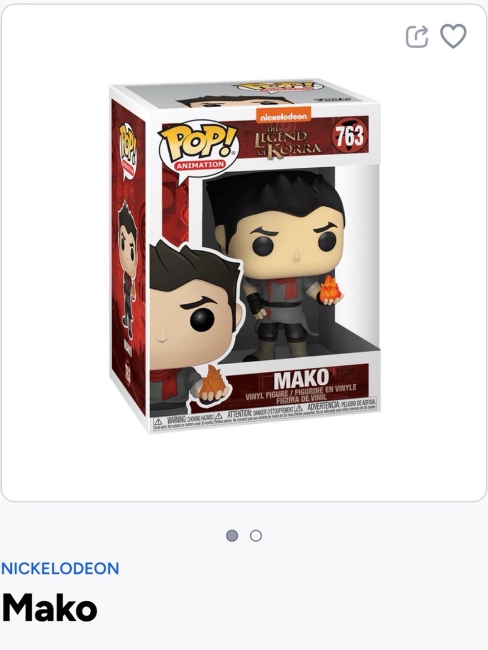 Mako- legend of kora- Funko Pop - 763